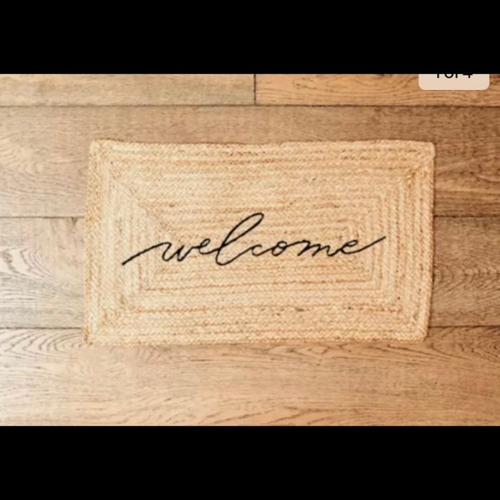 Welcome Jute Mat Accompany